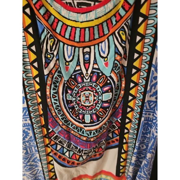 Flying Tomato Mandala Tribal Sleeveless Blouse Size L - Picture 3 of 5